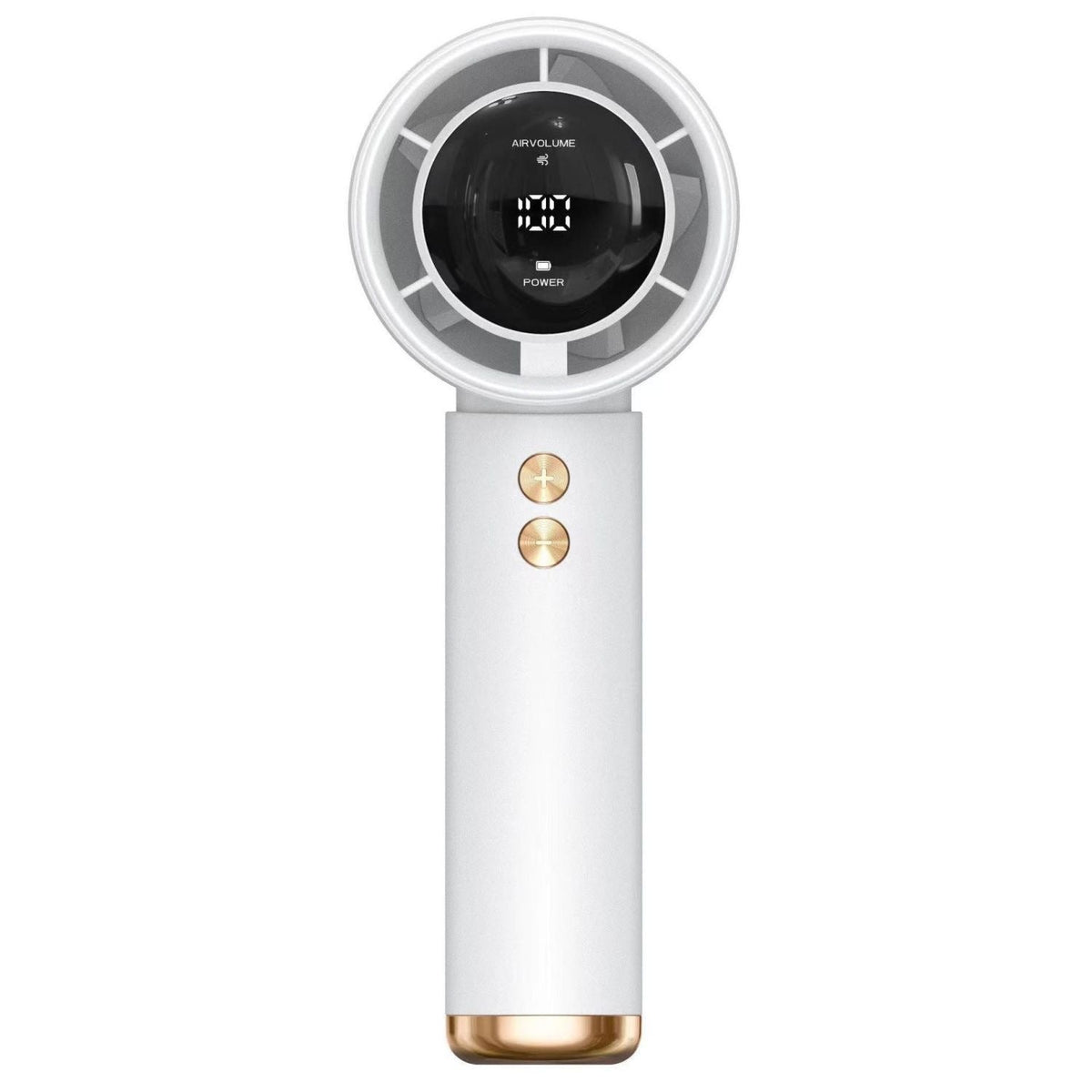 Ventilador de mano portátil para mujer con pantalla digital LCD