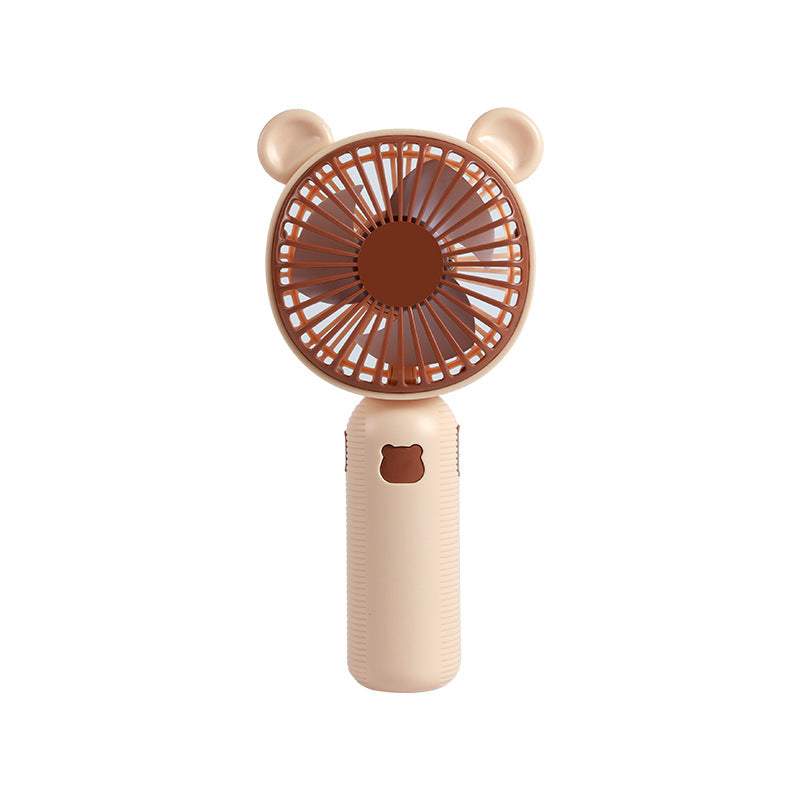 Ventilador de mano portátil unisex con adorable diseño de oso
