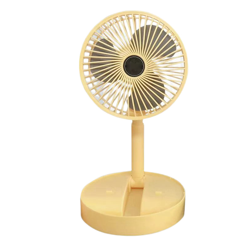 Ventilador de mesa con diseño telescópico, portátil y silencioso