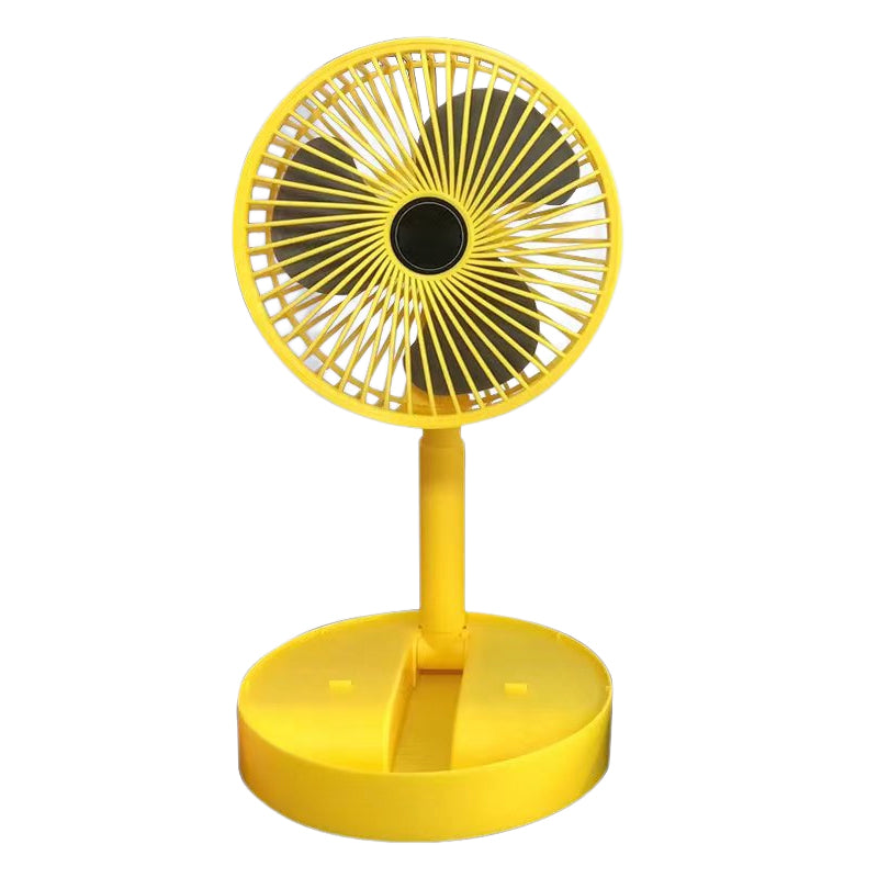 Ventilador de mesa con diseño telescópico, portátil y silencioso