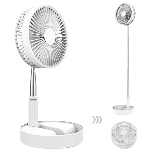 Ventilador de mesa plegable, portátil y recargable