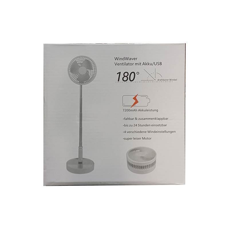 Ventilador de mesa plegable, portátil y recargable