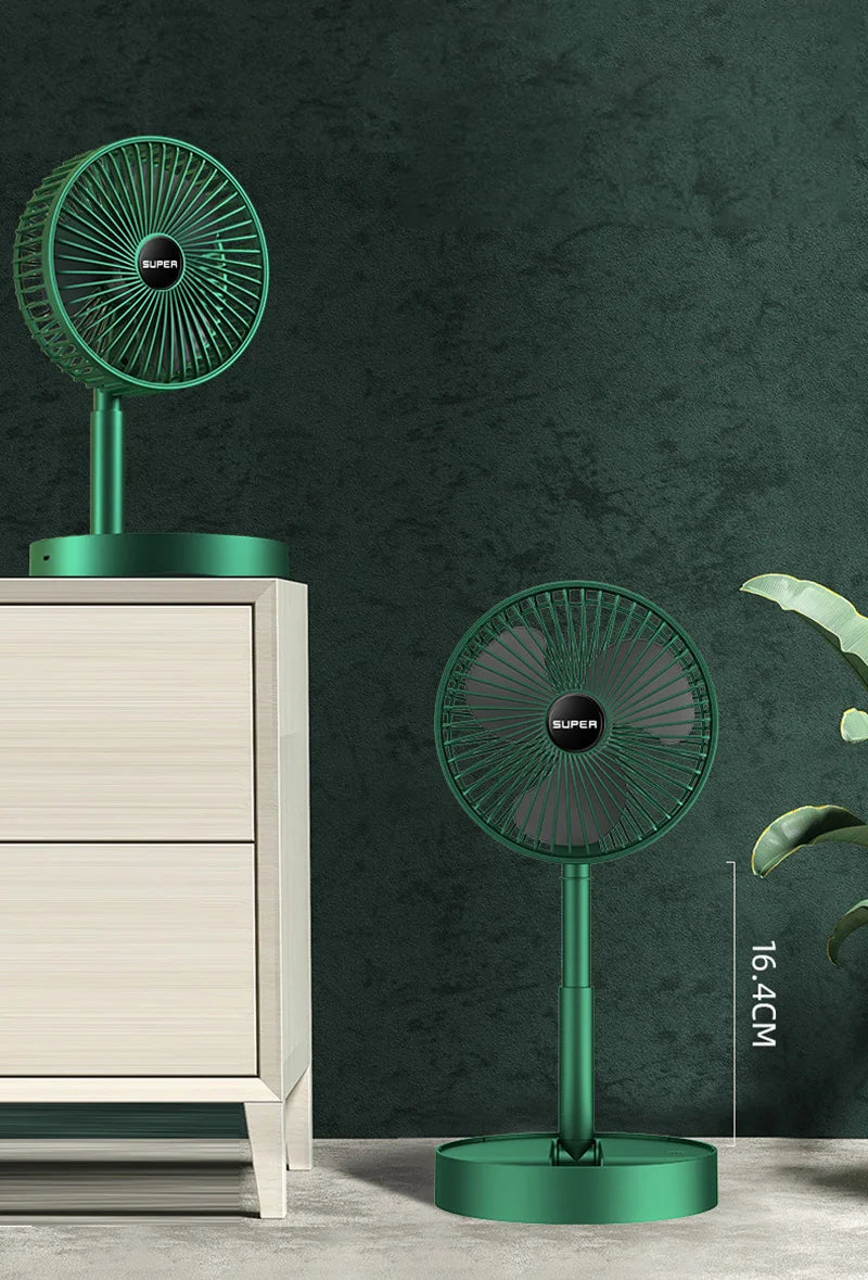 Ventilador de mesa plegable USB con potente flujo de aire