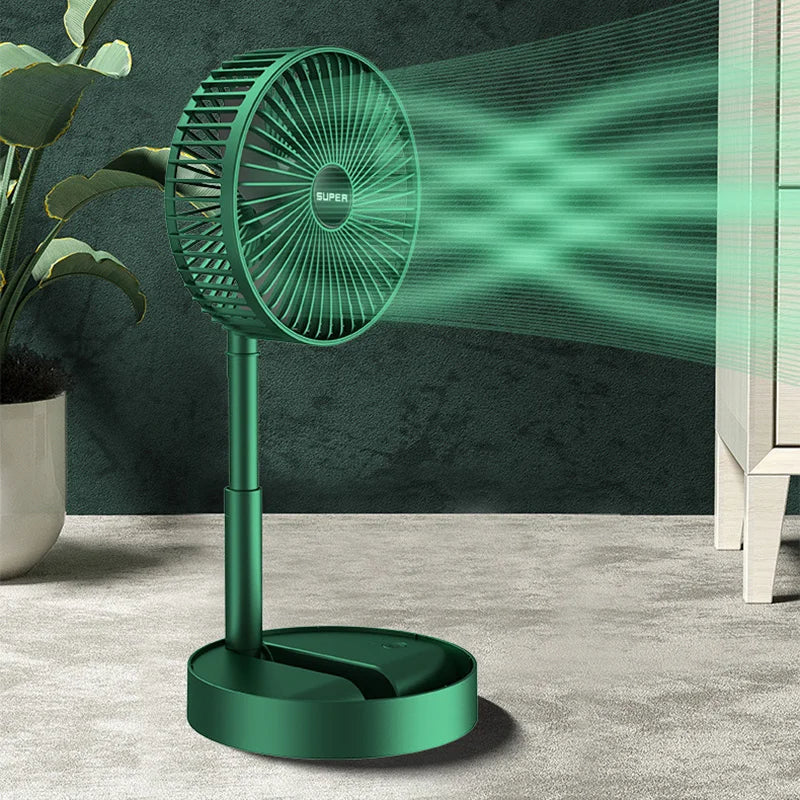 Ventilador de mesa plegable USB con potente flujo de aire