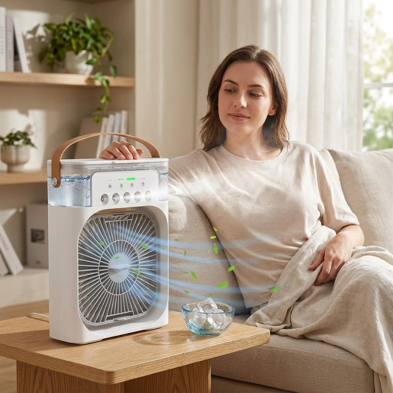 Ventilador de mesa USB unisex – Circulador de aire personal