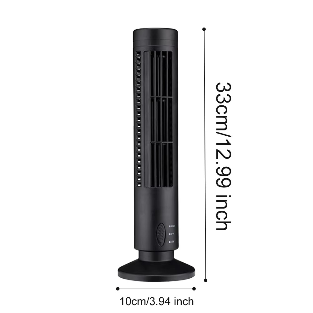 Ventilador de torre compacto con tecnología de brisa silenciosa sin aspas