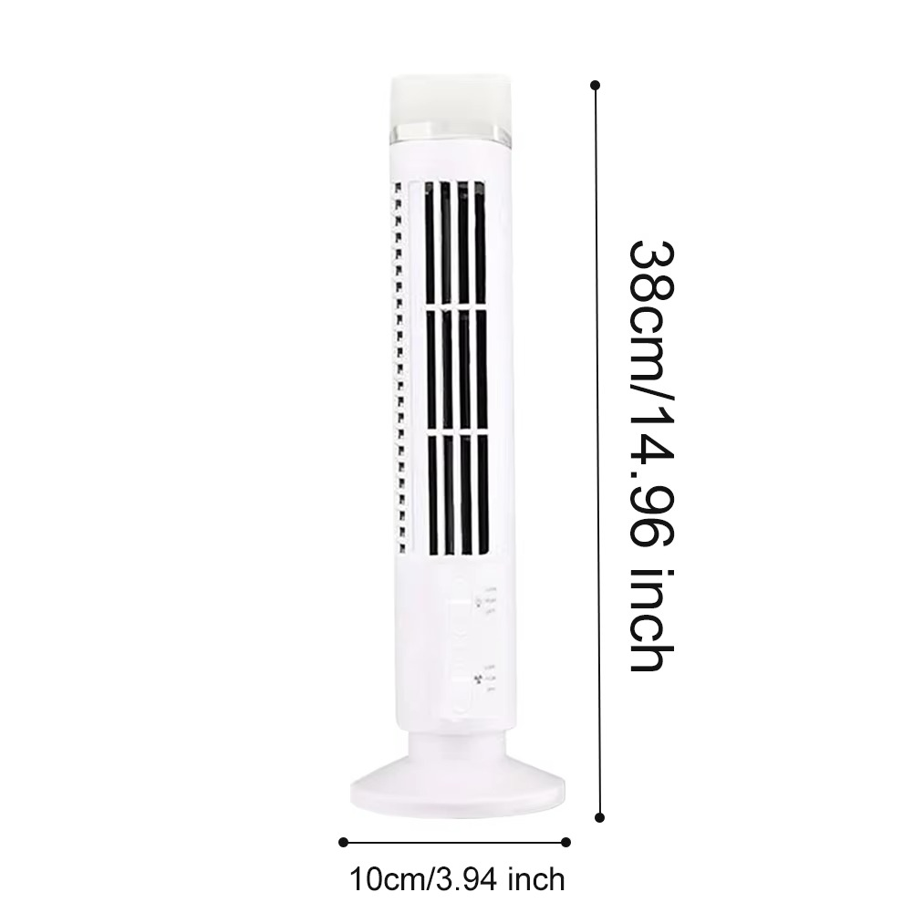 Ventilador de torre compacto con tecnología de brisa silenciosa sin aspas
