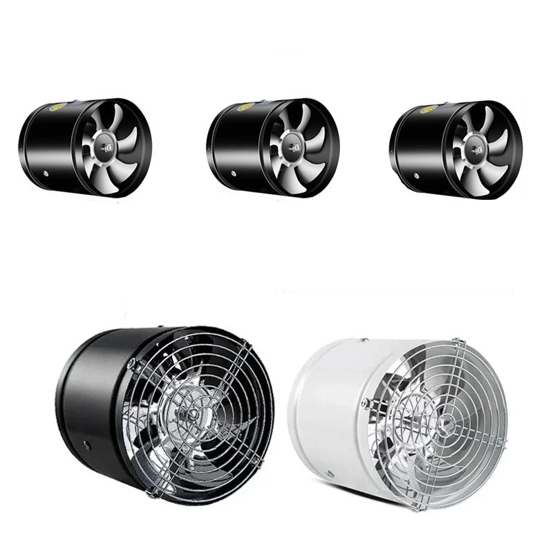Ventilador de tubo potente y silencioso – Gran capacidad de aspiración
