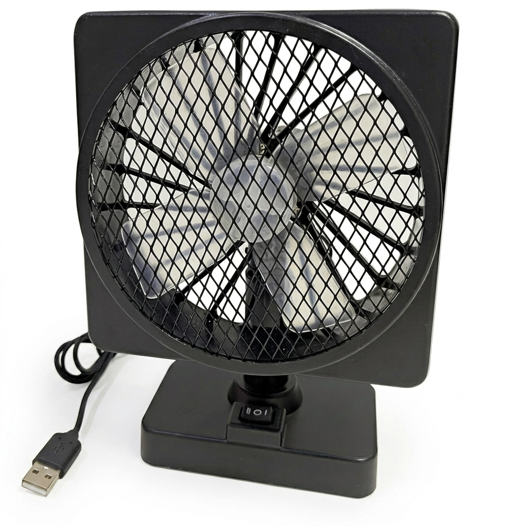 Ventilador portátil de 12V con nebulizador para coche y rotación de 360°