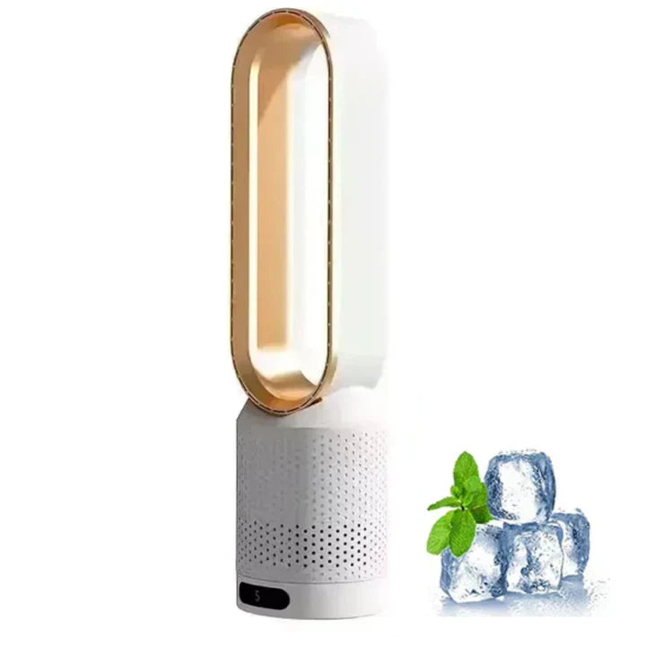 Ventilador portátil sin aspas con purificación de aire y mando a distancia
