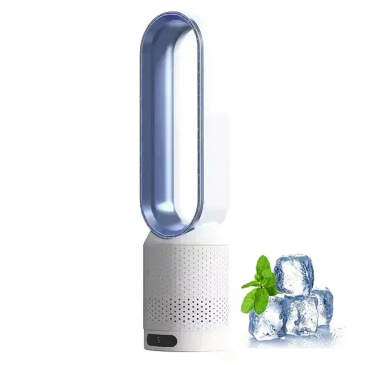 Ventilador portátil sin aspas con purificación de aire y mando a distancia