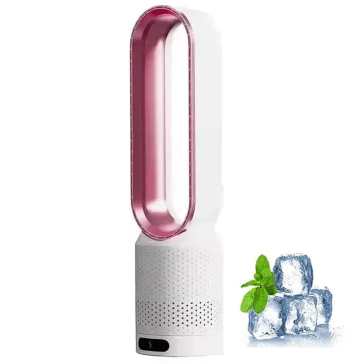 Ventilador portátil sin aspas con purificación de aire y mando a distancia