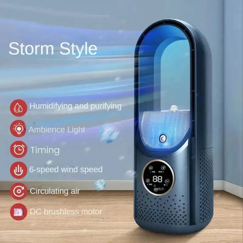 Ventilador sin aspas y mini aire acondicionado portátil