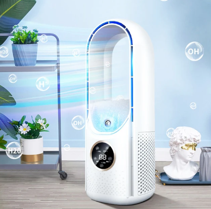 Ventilador sin aspas y mini aire acondicionado portátil