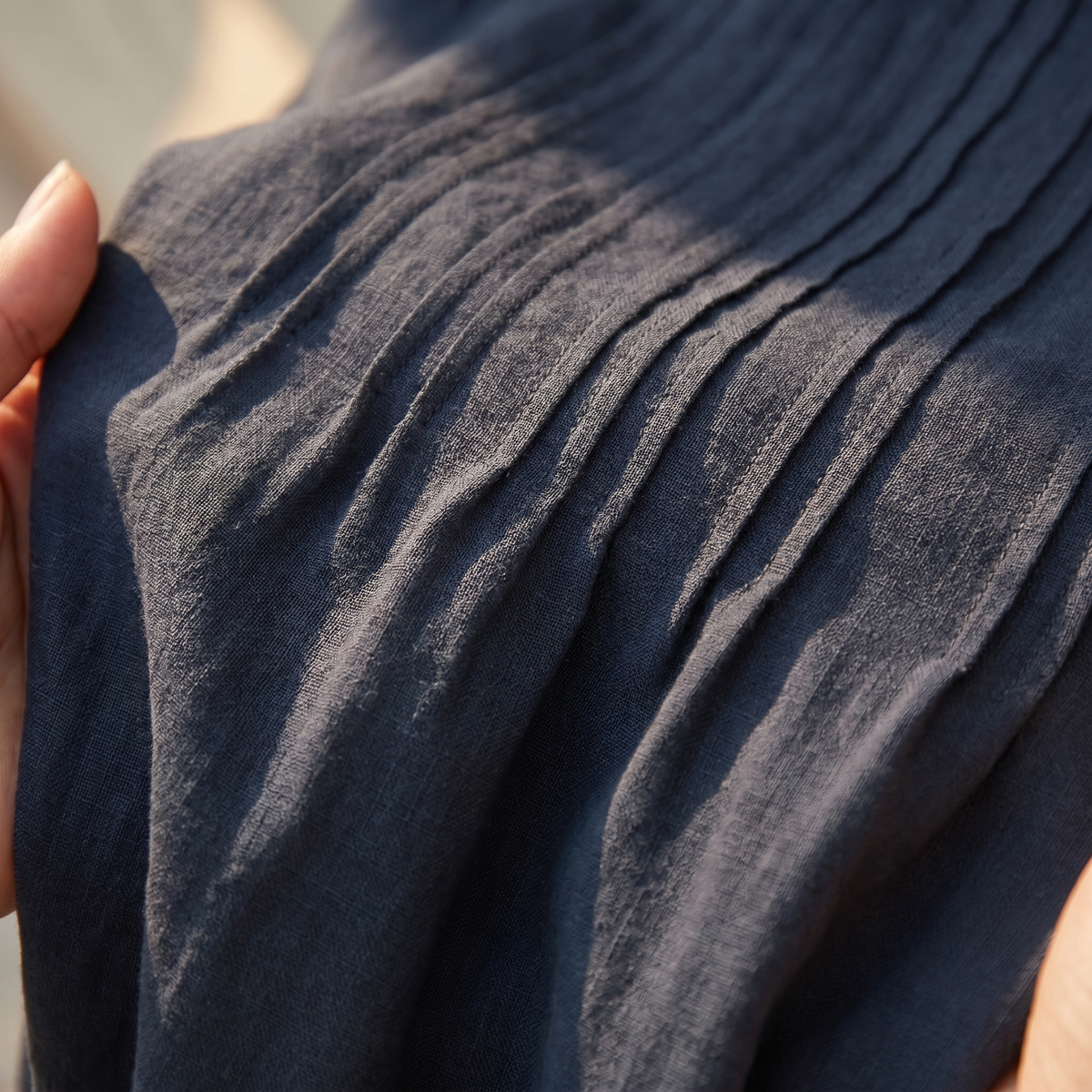Vestido Casual Transpirable para Mujer | Corte Holgado con Bolsillos | Estilo Casual Chic