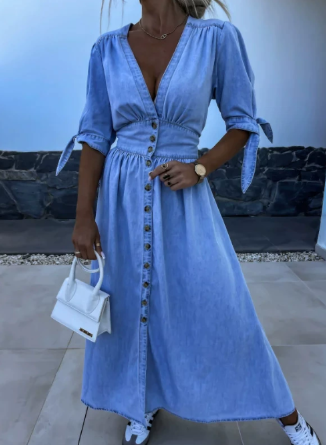 Vestido de mezclilla elegante – cómodo y chic