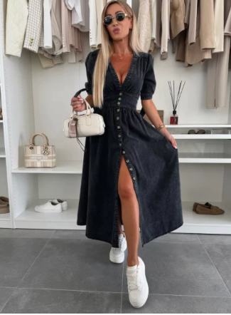 Vestido de mezclilla elegante – cómodo y chic