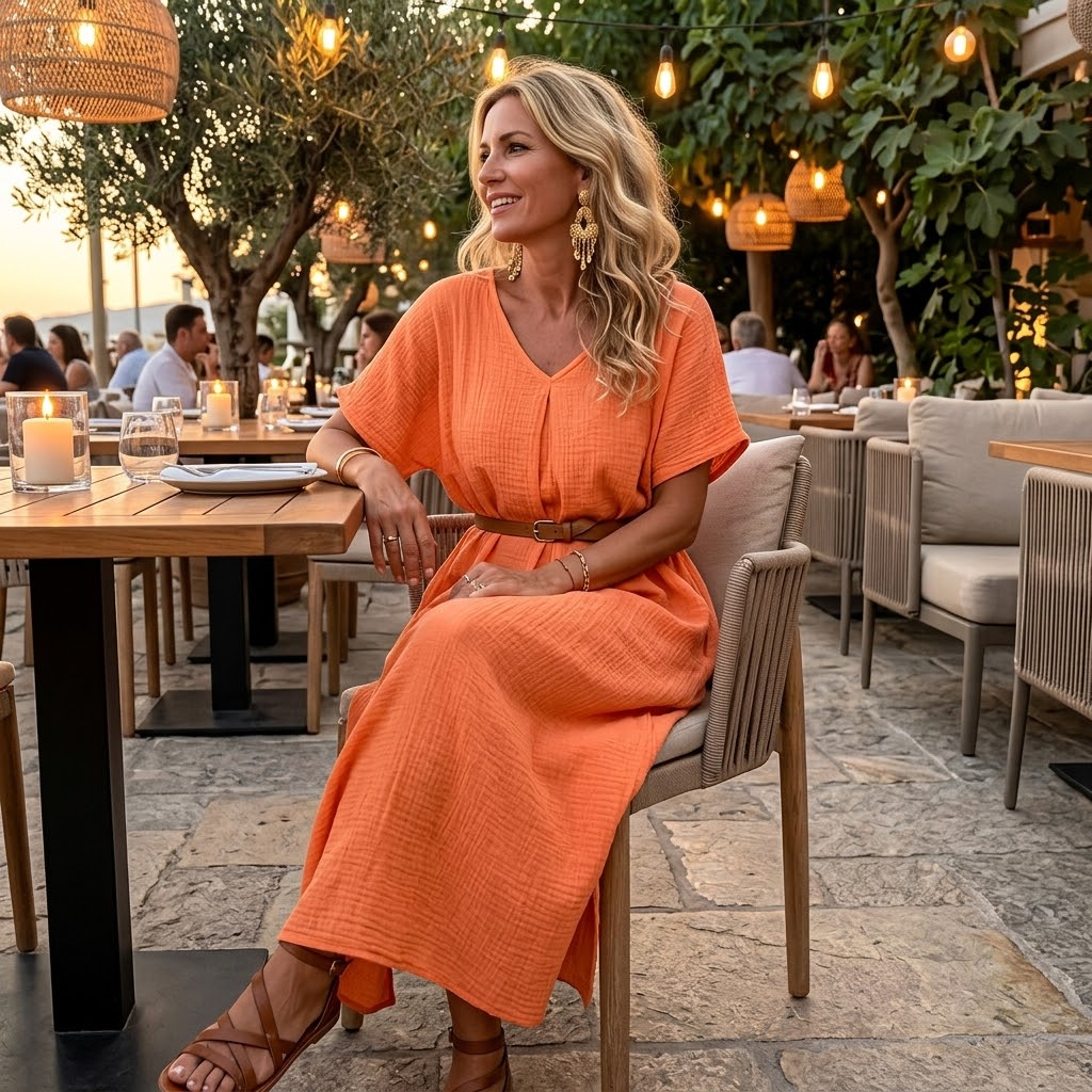 Vestido de verano fresco para mujer