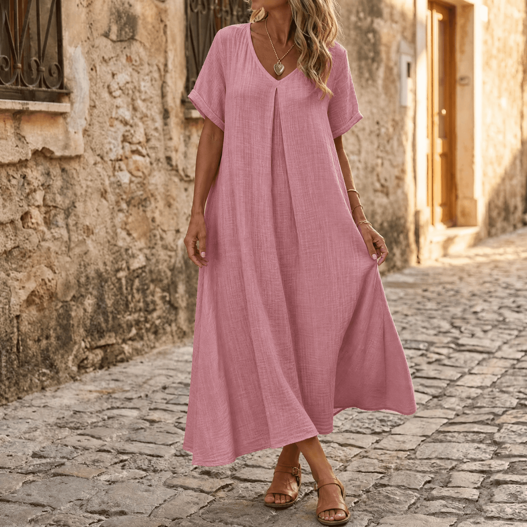 Vestido de verano fresco para mujer