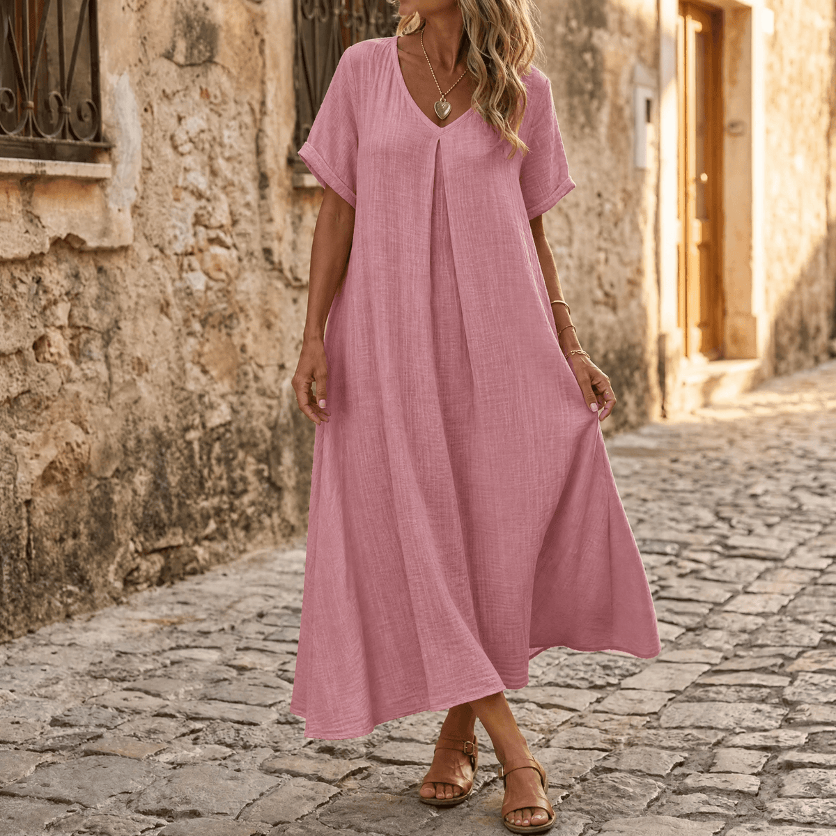 Vestido de verano fresco para mujer