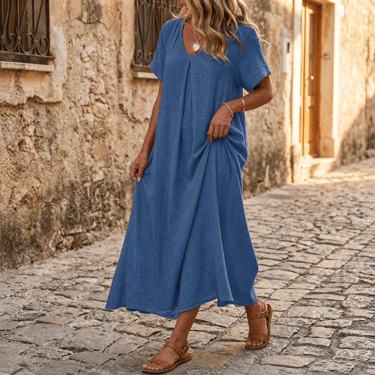 Vestido de verano fresco para mujer