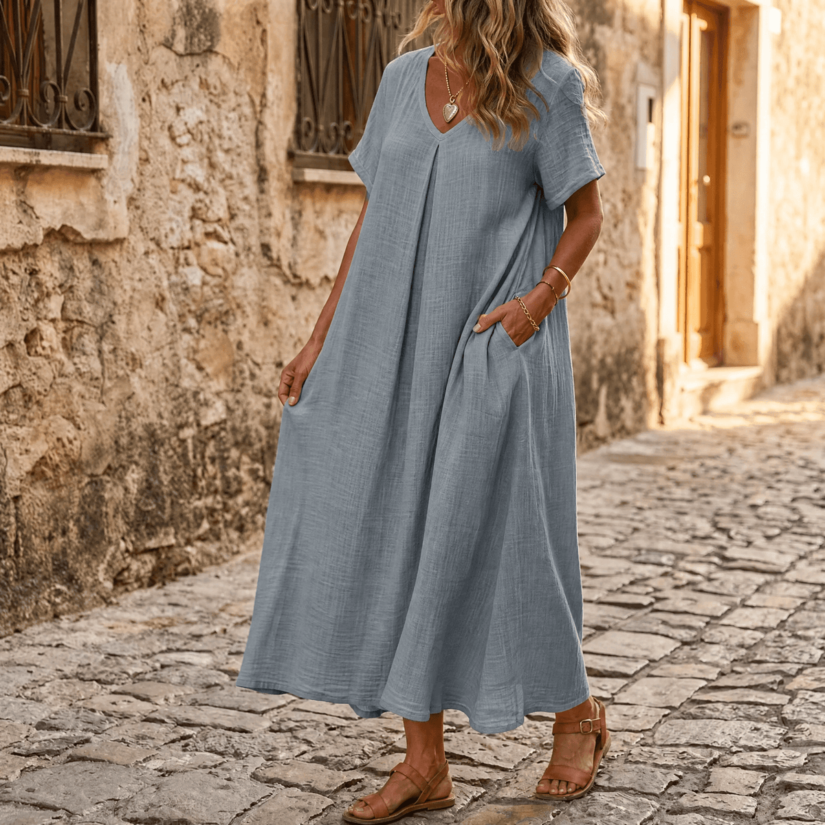 Vestido de verano fresco para mujer