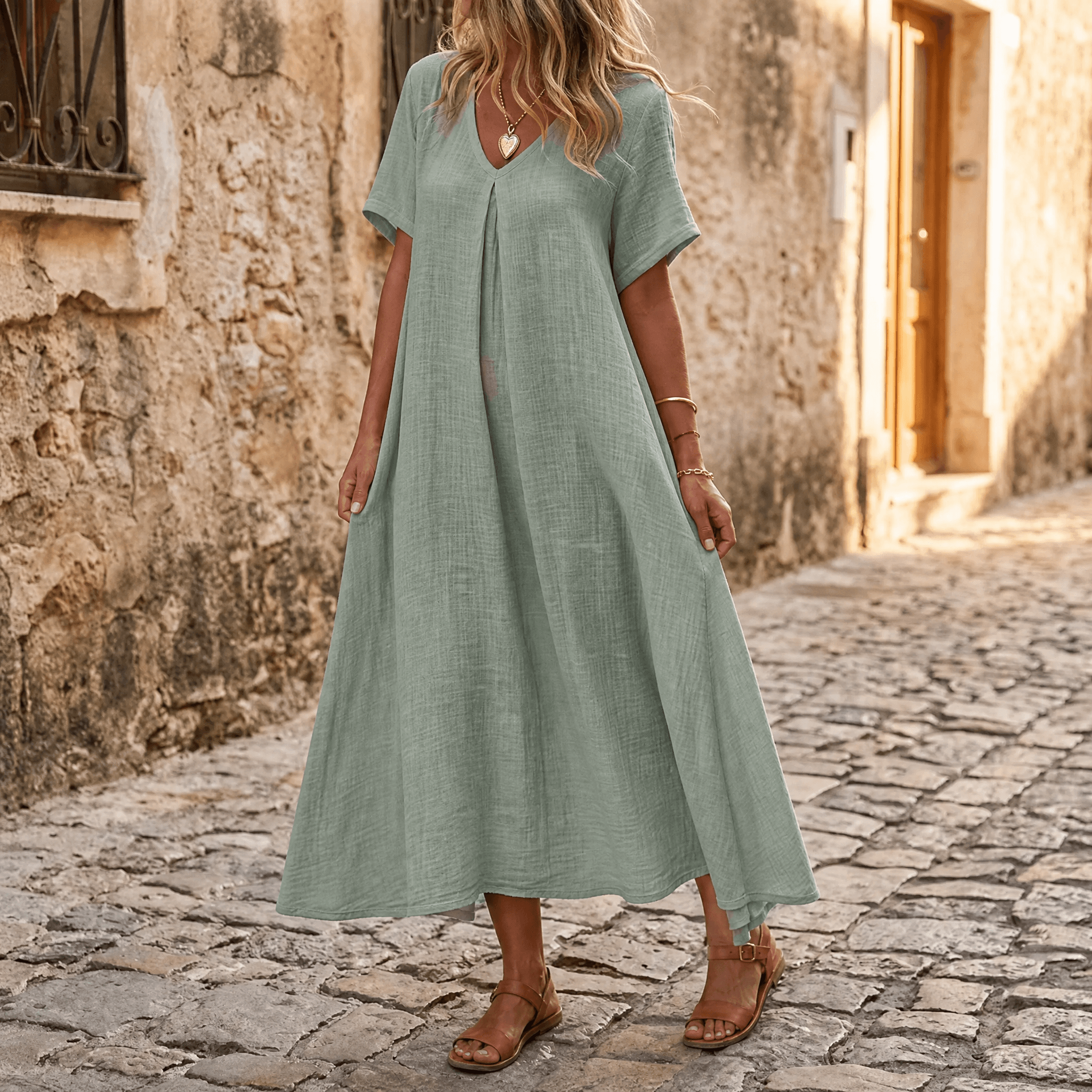 Vestido de verano fresco para mujer