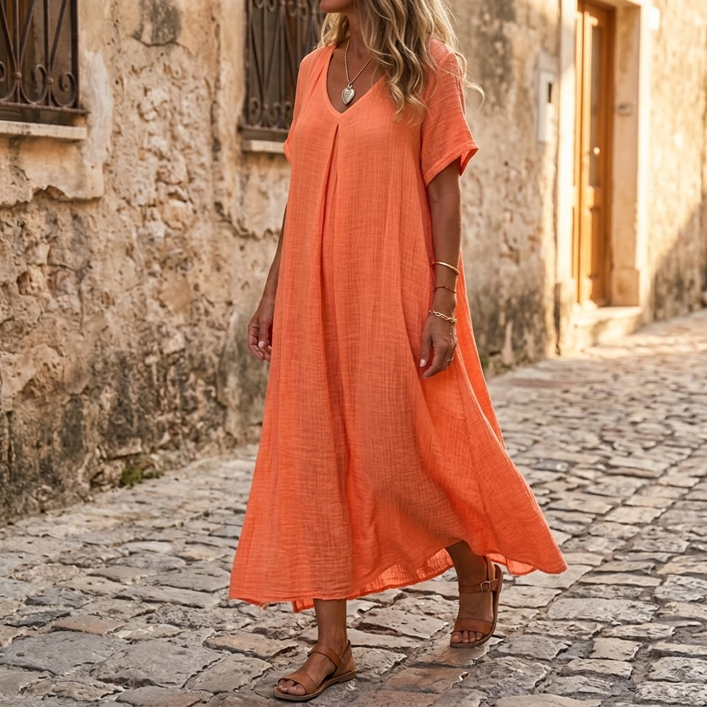 Vestido de verano fresco para mujer