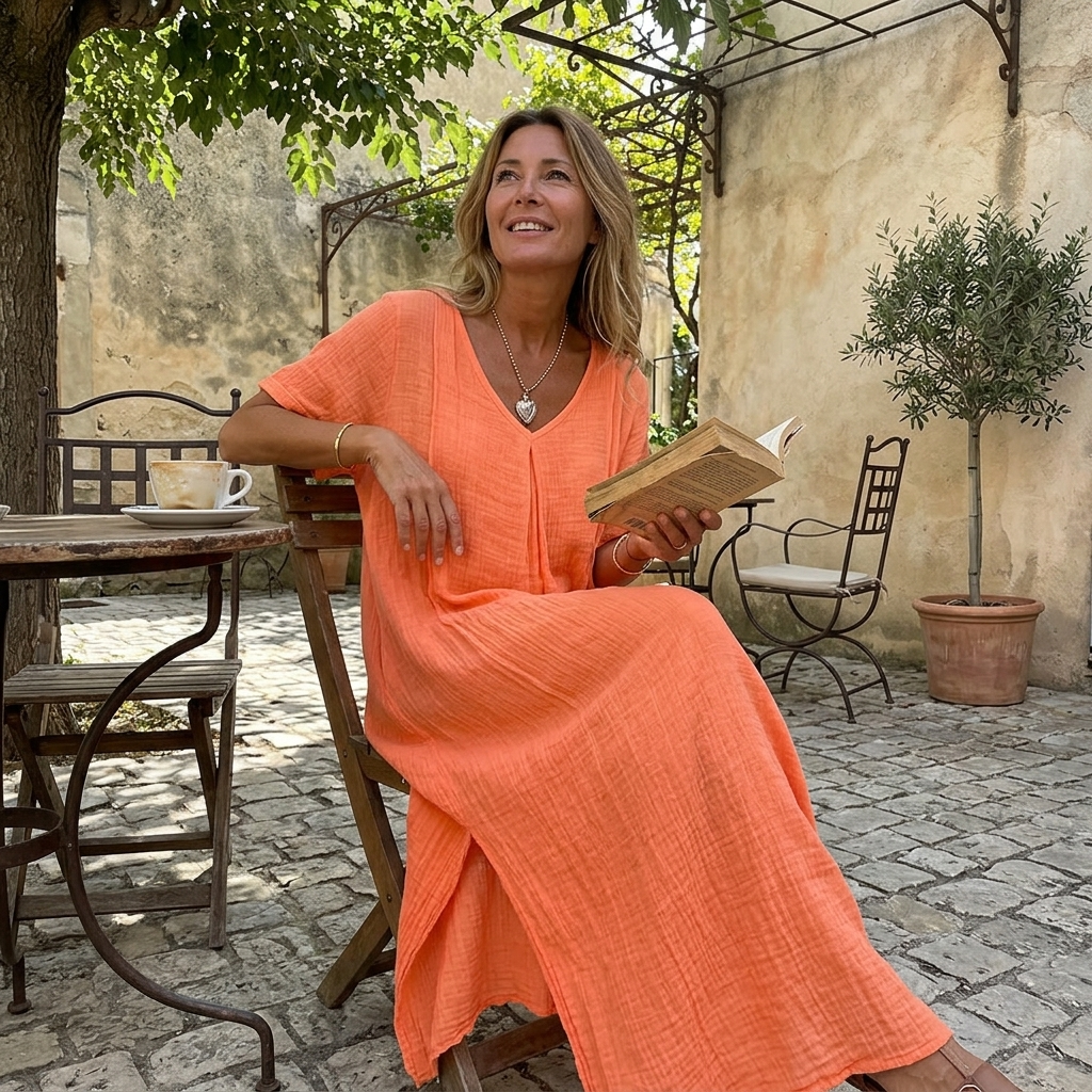 Vestido de verano fresco para mujer