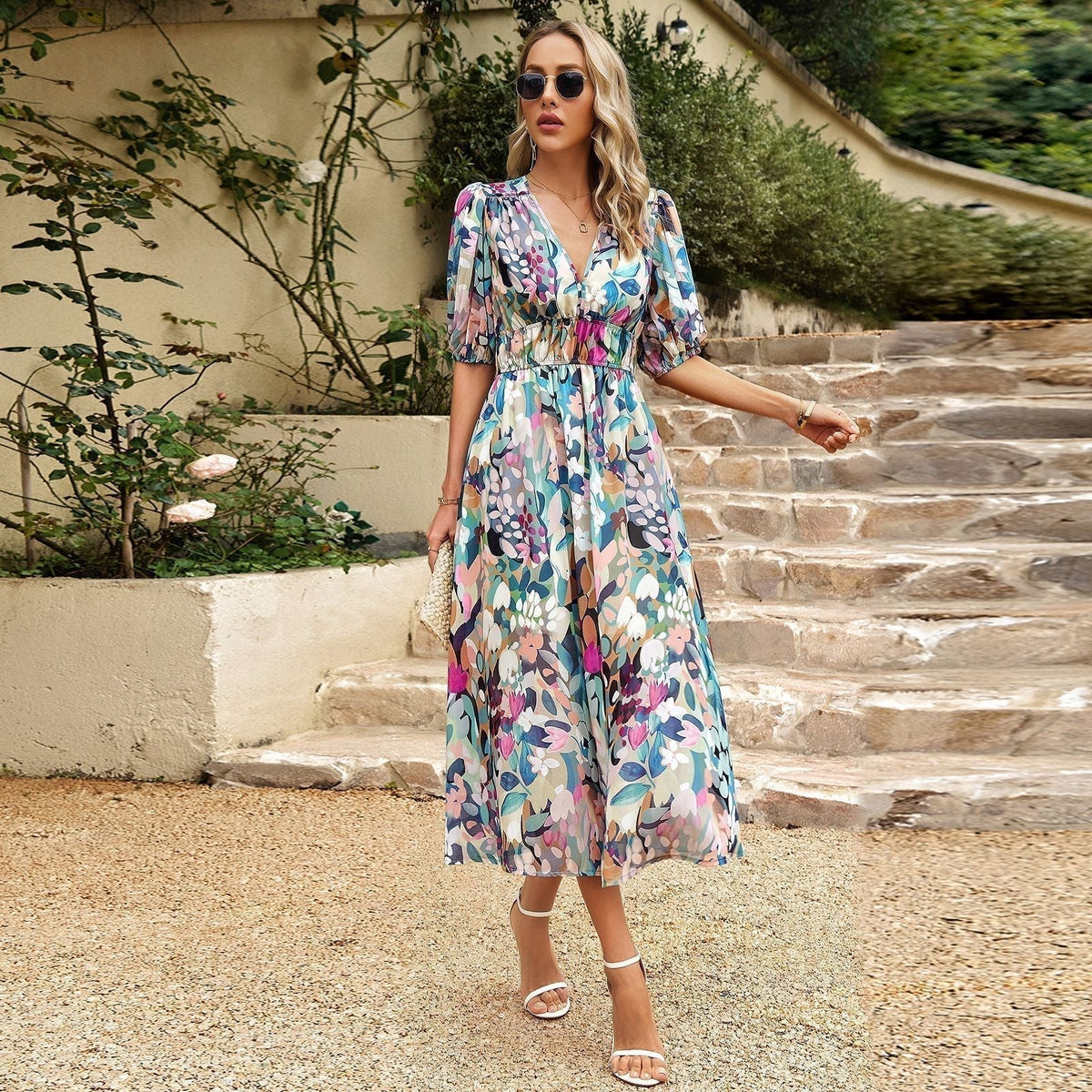 Vestido elegante estilo vintage