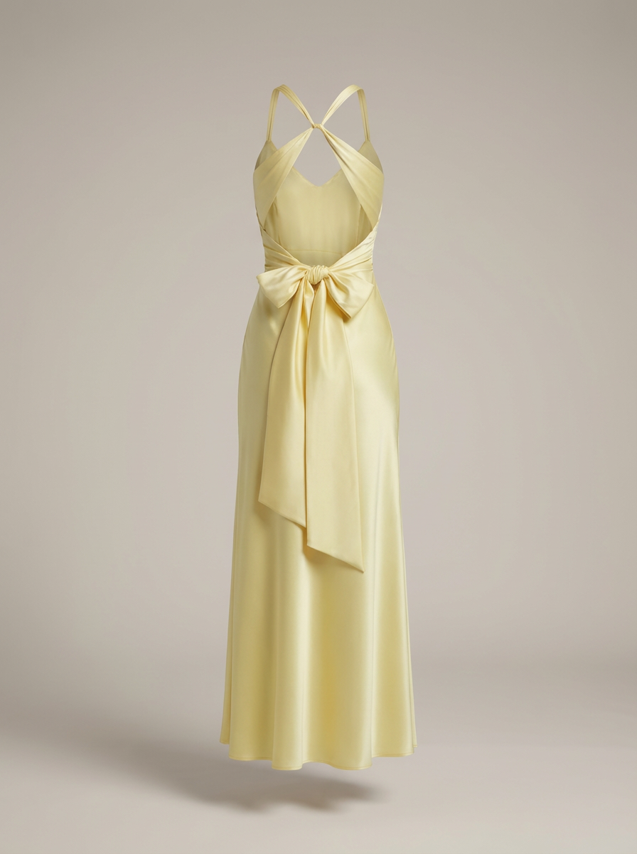 Vestido largo de fiesta para mujer con escote en V para bodas y celebraciones