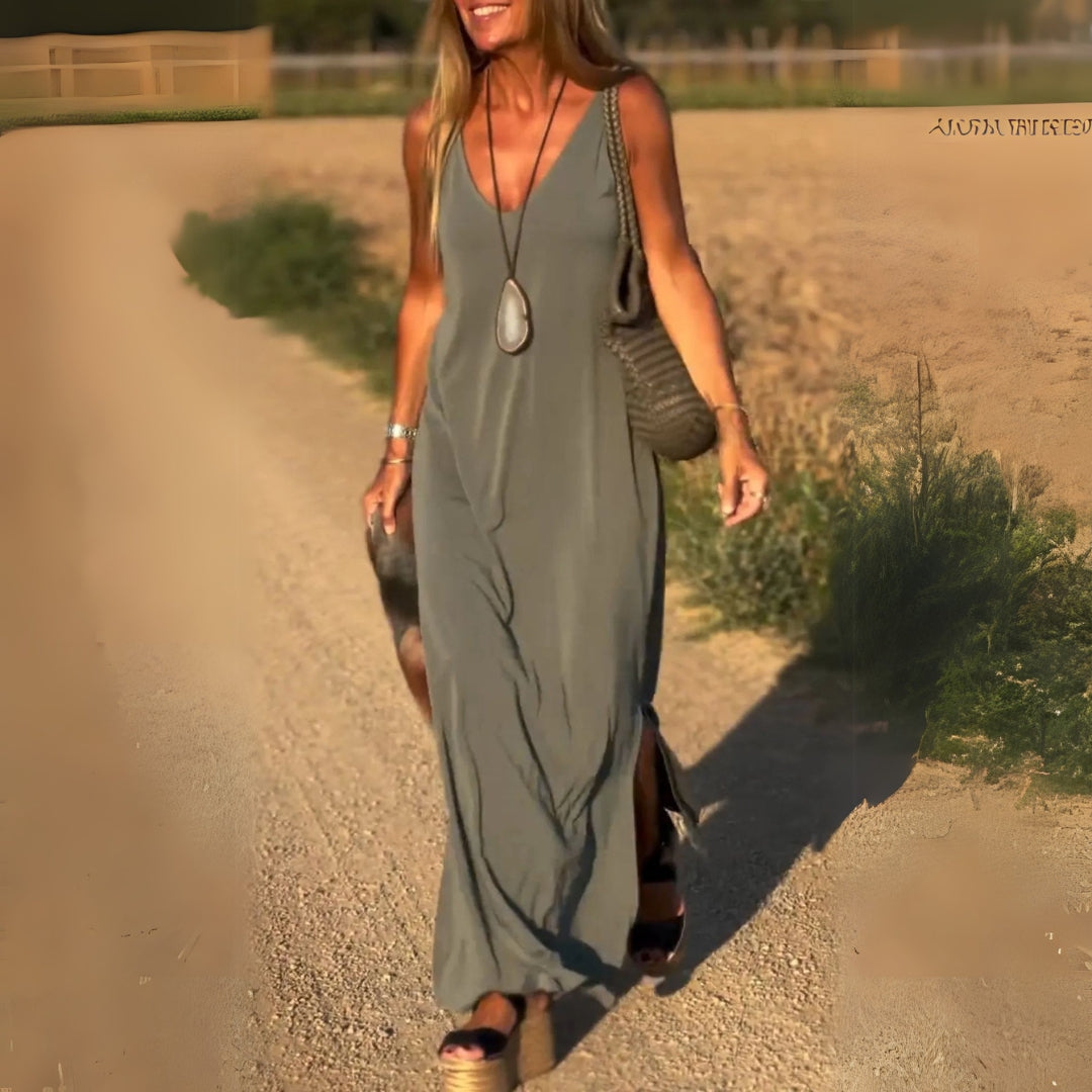 Vestido largo elegante para cualquier ocasión