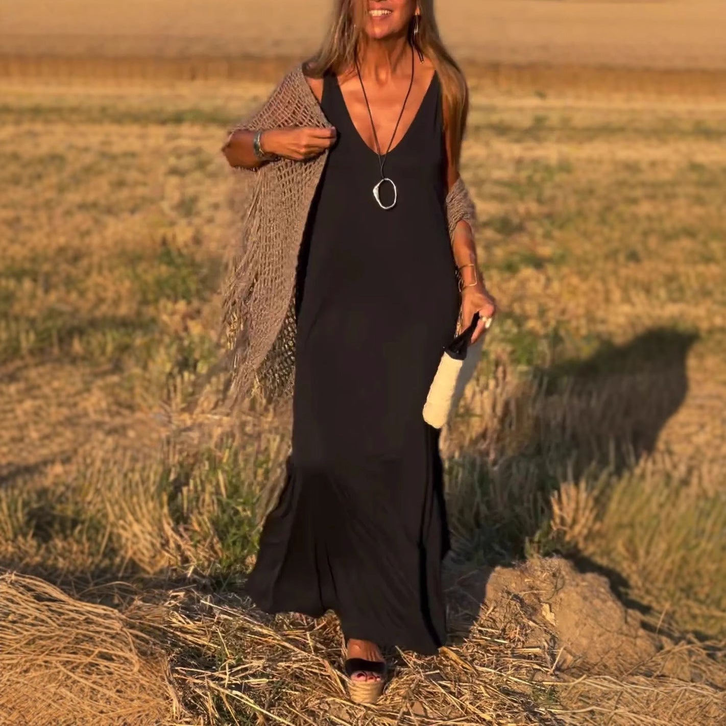 Vestido largo elegante para cualquier ocasión