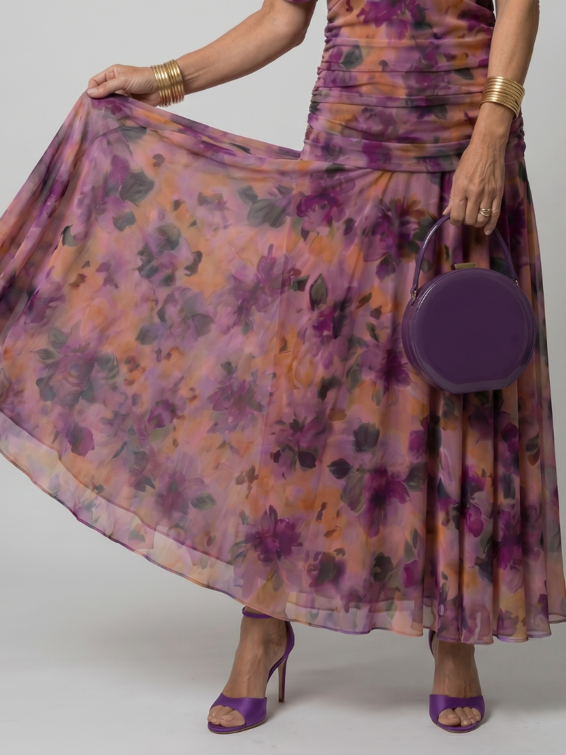 Vestido maxi con hombros descubiertos para mujer