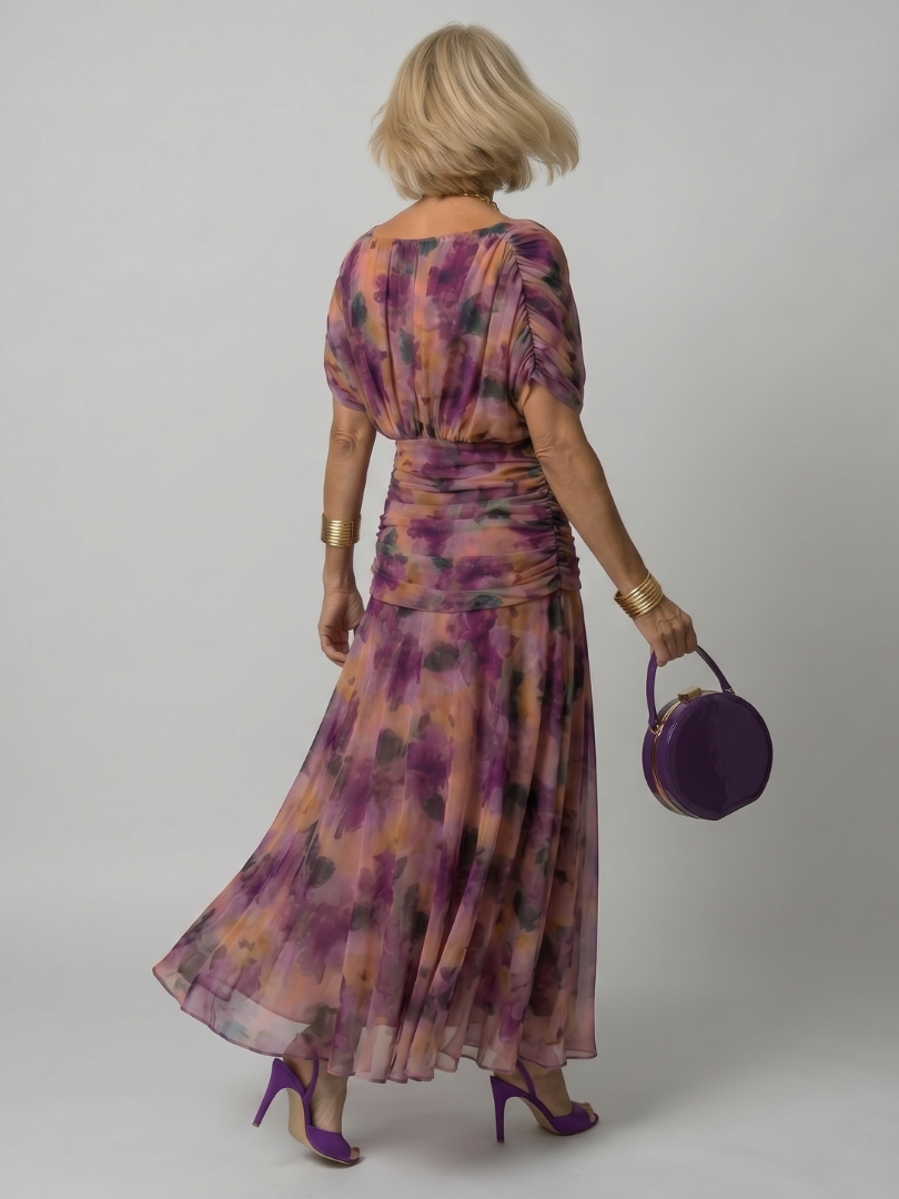 Vestido maxi con hombros descubiertos para mujer