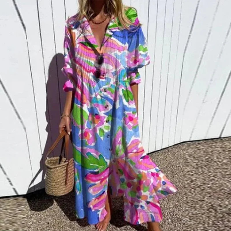 Vestido maxi para mujer de estilo bohemio