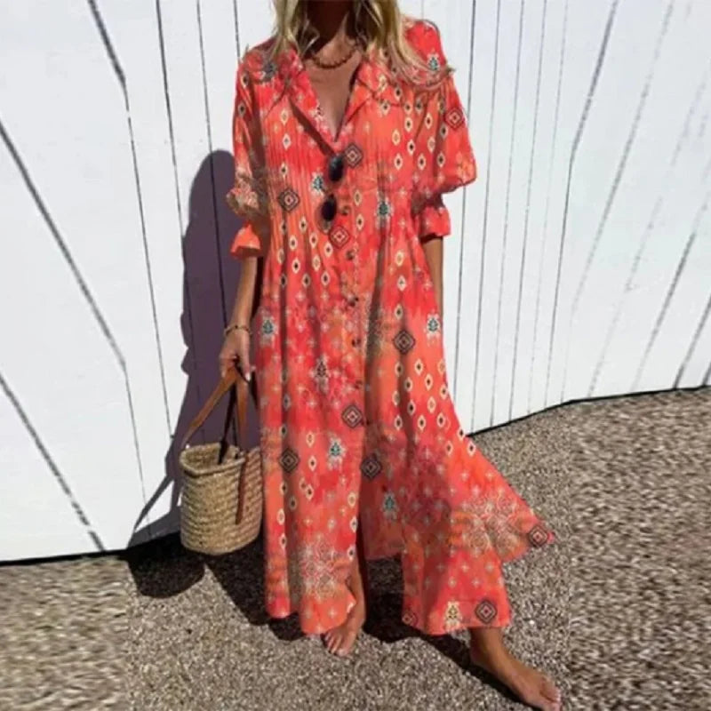Vestido maxi para mujer de estilo bohemio