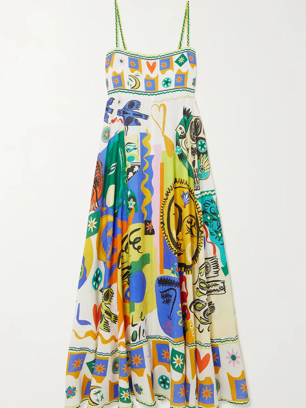 Vestido Maxi Sin Mangas en Línea A para Mujer