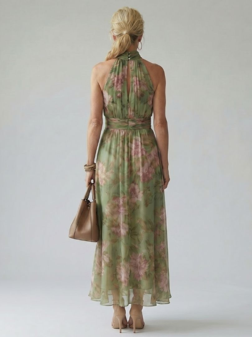 Vestido maxi sin mangas para mujer