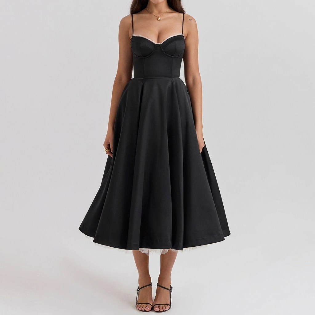 Vestido Midi Corsetería