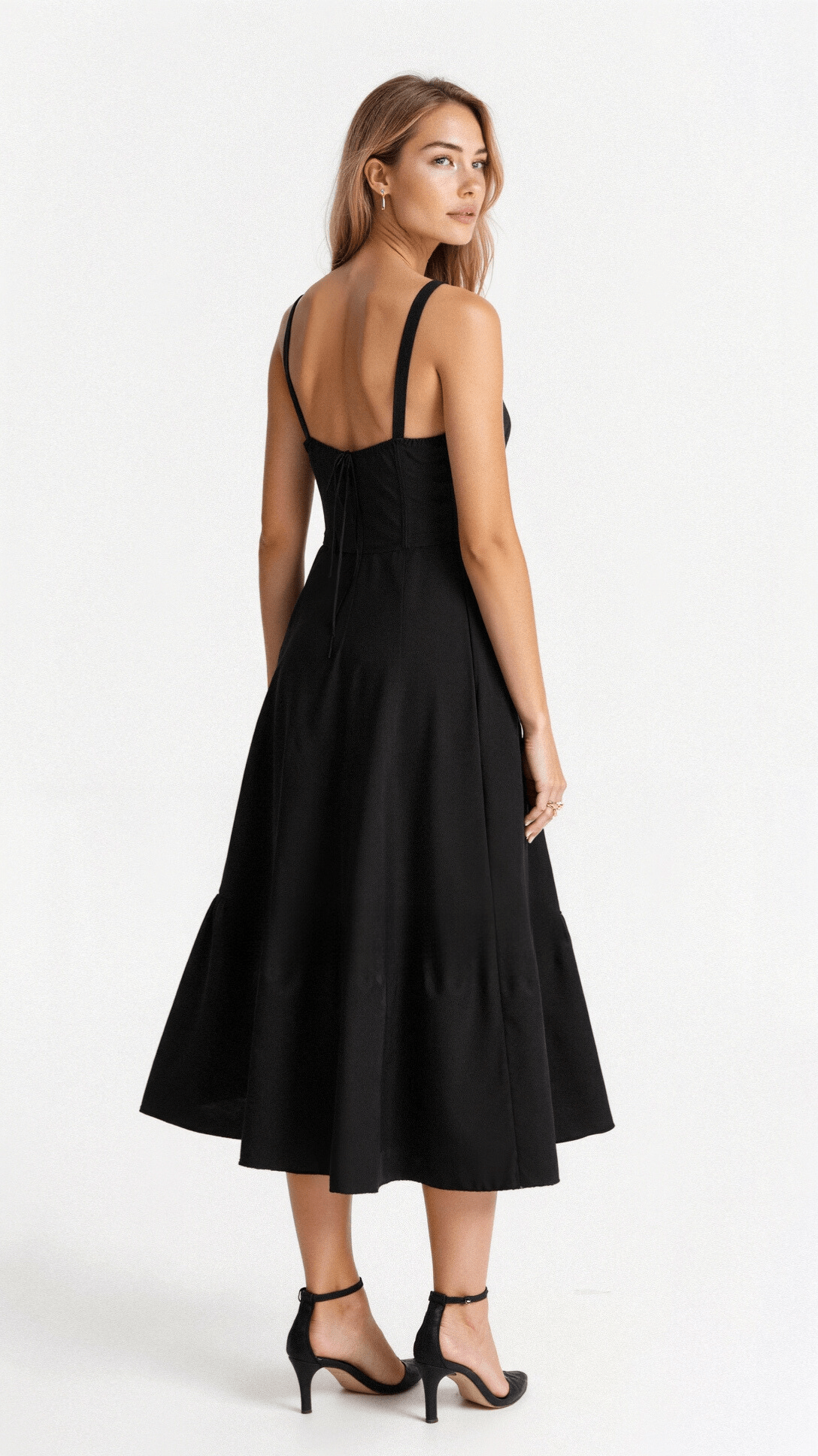 Vestido Midi para Mujer – Diseño de Corsé para una Silueta Estilizada y un Look Elegante