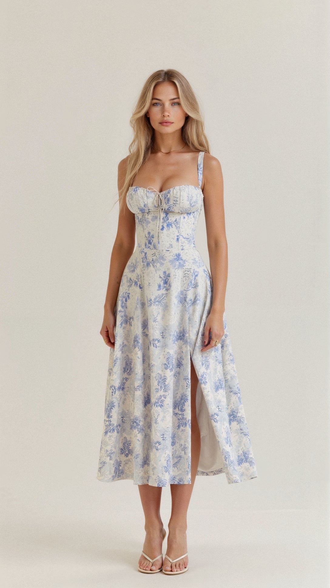 Vestido Midi para Mujer – Diseño de Corsé para una Silueta Estilizada y un Look Elegante