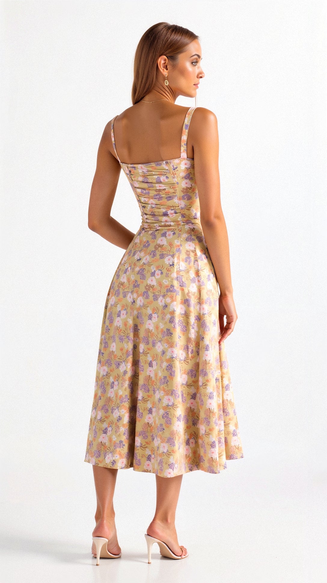 Vestido Midi para Mujer – Diseño de Corsé para una Silueta Estilizada y un Look Elegante
