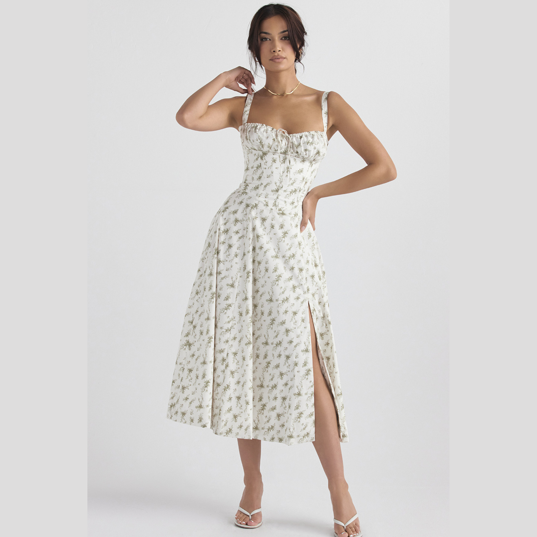 Vestido primaveral - Vestido floral de fiesta