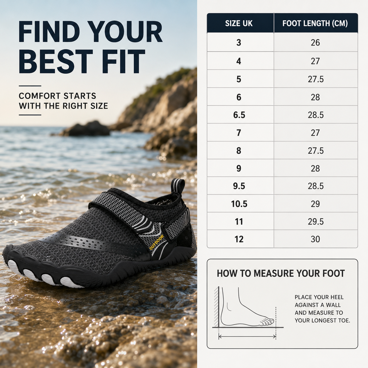 Zapatillas acuáticas unisex de secado rápido