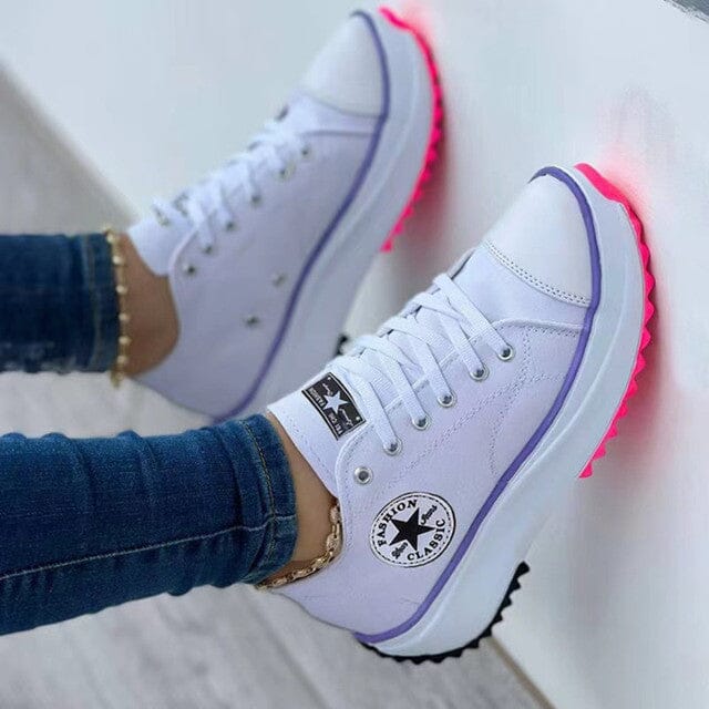 Zapatillas bajas con suela gruesa - Estilo casual