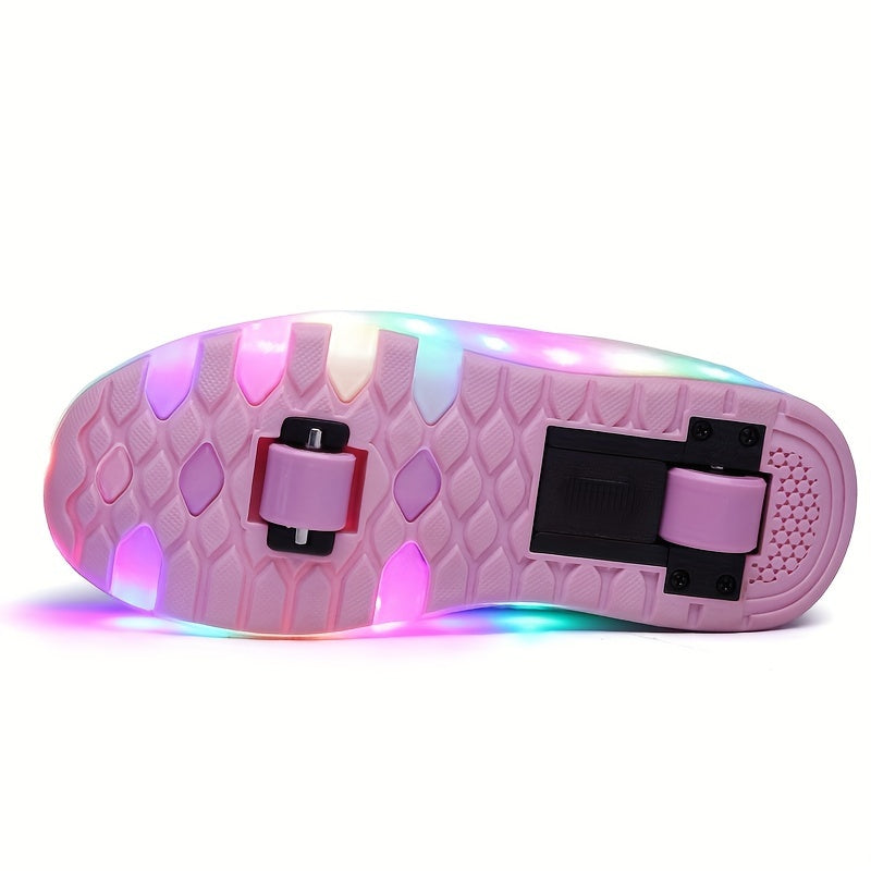 Zapatillas con ruedas luminosas para niños que aman el movimiento