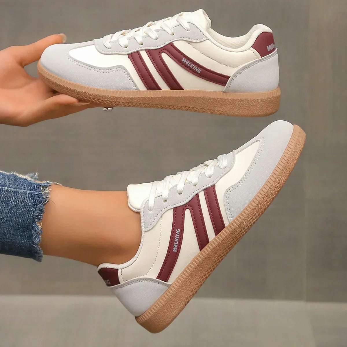 Zapatillas de caminar para mujer con soporte para el arco plantar