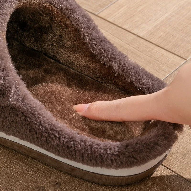 Zapatillas de casa de lona a rayas para hombre