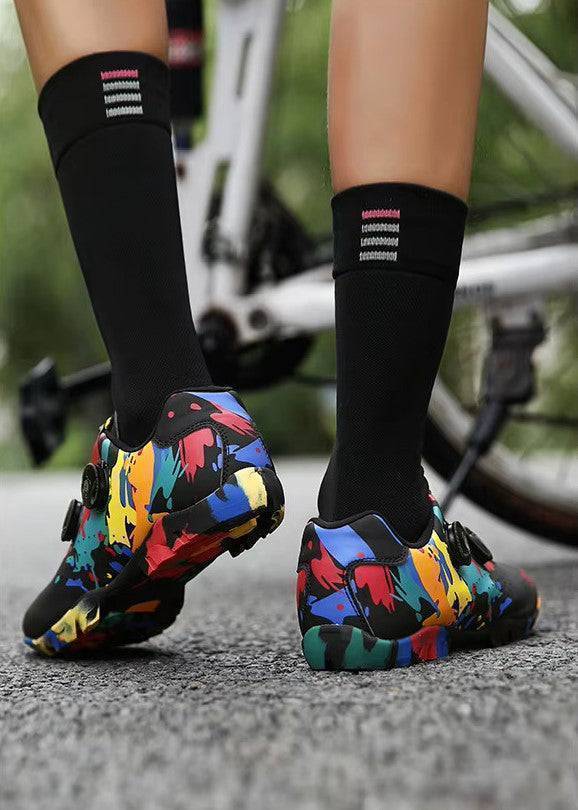 Zapatillas de Ciclismo de Montaña con Agarre para Pedales Planos